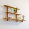 Designer Wandregal aus Eiche "Stecker"